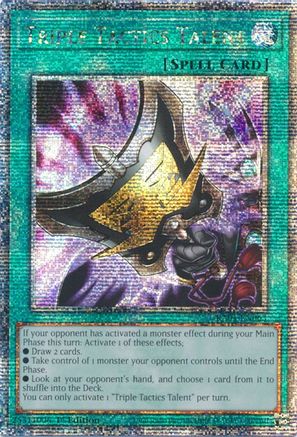 Image of Triple Tactics Talent (Quarter Century Secret Rare) (RA01-EN063) - 25th Anniversary Rarity Collection 1st Edition