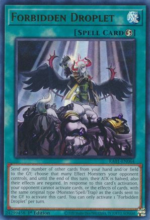Image of Forbidden Droplet (UR) (RA01-EN064) - 25th Anniversary Rarity Collection 1st Edition