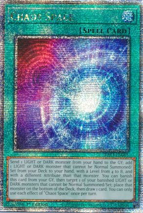 Image of Chaos Space (Quarter Century Secret Rare) (RA01-EN065) - 25th Anniversary Rarity Collection 1st Edition