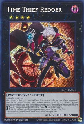 Image of Time Thief Redoer (Secret Rare) (RA01-EN041) - 25th Anniversary Rarity Collection 1st Edition