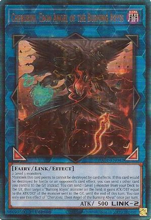 Image of Cherubini, Ebon Angel of the Burning Abyss (PUR) (RA01-EN042) - 25th Anniversary Rarity Collection 1st Edition