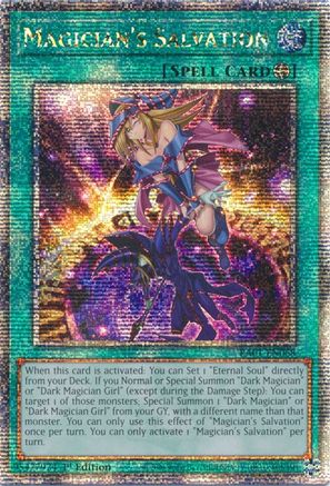 Image of Magician's Salvation (Quarter Century Secret Rare) (RA01-EN068) - 25th Anniversary Rarity Collection 1st Edition