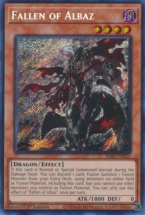 Image of Fallen of Albaz (Secret Rare) (RA01-EN021) - 25th Anniversary Rarity Collection 1st Edition