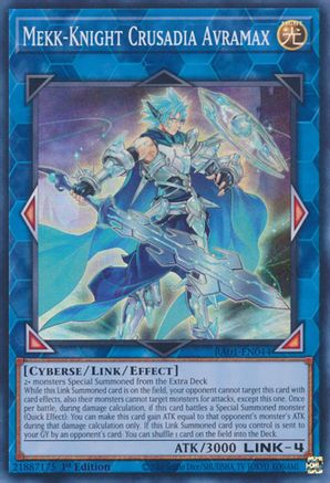 Image of Mekk-Knight Crusadia Avramax (RA01-EN044) - 25th Anniversary Rarity Collection 1st Edition