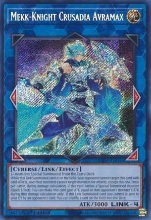 Image of Mekk-Knight Crusadia Avramax (Secret Rare) (RA01-EN044) - 25th Anniversary Rarity Collection 1st Edition