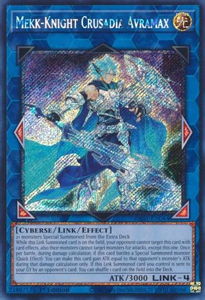 Image of Mekk-Knight Crusadia Avramax (Platinum Secret Rare) (RA01-EN044) - 25th Anniversary Rarity Collection 1st Edition