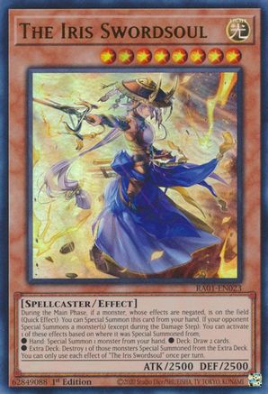 Image of The Iris Swordsoul (UR) (RA01-EN023) - 25th Anniversary Rarity Collection 1st Edition