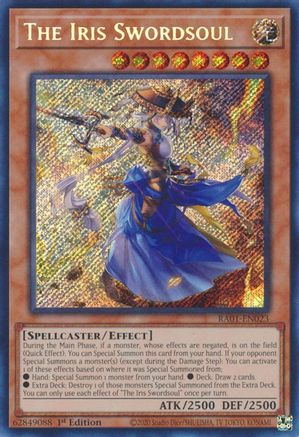 Image of The Iris Swordsoul (Secret Rare) (RA01-EN023) - 25th Anniversary Rarity Collection 1st Edition