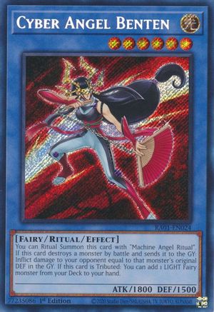 Image of Cyber Angel Benten (Secret Rare) (RA01-EN024) - 25th Anniversary Rarity Collection 1st Edition