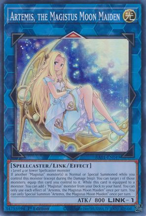 Image of Artemis, the Magistus Moon Maiden (RA01-EN049) - 25th Anniversary Rarity Collection 1st Edition