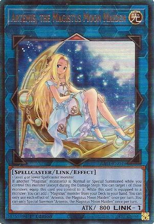 Image of Artemis, the Magistus Moon Maiden (PUR) (RA01-EN049) - 25th Anniversary Rarity Collection 1st Edition