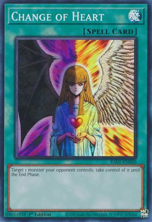 Image of Change of Heart (RA01-EN050) - 25th Anniversary Rarity Collection 1st Edition