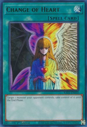 Image of Change of Heart (UR) (RA01-EN050) - 25th Anniversary Rarity Collection 1st Edition