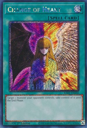 Image of Change of Heart (Platinum Secret Rare) (RA01-EN050) - 25th Anniversary Rarity Collection 1st Edition