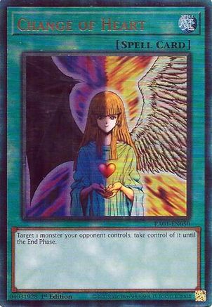 Image of Change of Heart (PUR) (RA01-EN050) - 25th Anniversary Rarity Collection 1st Edition