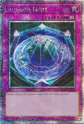 Image of Summon Limit (Quarter Century Secret Rare) (RA01-EN070) - 25th Anniversary Rarity Collection 1st Edition