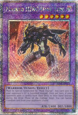 Image of Masked HERO Dark Law (Quarter Century Secret Rare) (RA01-EN025) - 25th Anniversary Rarity Collection 1st Edition