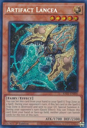 Image of Artifact Lancea (Secret Rare) (RA01-EN006) - 25th Anniversary Rarity Collection 1st Edition