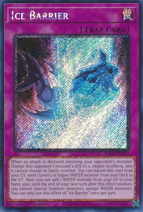 Image of Ice Barrier (Platinum Secret Rare) (RA01-EN071) - 25th Anniversary Rarity Collection 1st Edition