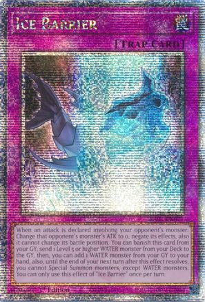 Image of Ice Barrier (Quarter Century Secret Rare) (RA01-EN071) - 25th Anniversary Rarity Collection 1st Edition