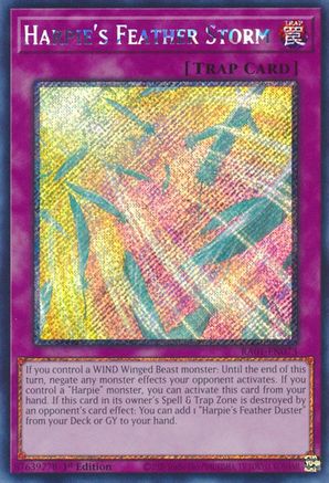 Image of Harpie's Feather Storm (Platinum Secret Rare) (RA01-EN073) - 25th Anniversary Rarity Collection 1st Edition