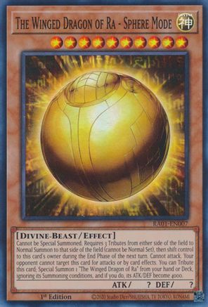 Image of The Winged Dragon of Ra - Sphere Mode (RA01-EN007) - 25th Anniversary Rarity Collection 1st Edition
