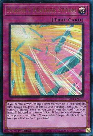 Image of Harpie's Feather Storm (PUR) (RA01-EN073) - 25th Anniversary Rarity Collection 1st Edition