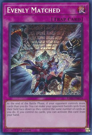 Image of Evenly Matched (Secret Rare) (RA01-EN074) - 25th Anniversary Rarity Collection 1st Edition