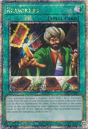 Image of Reasoning (Quarter Century Secret Rare) (RA01-EN052) - 25th Anniversary Rarity Collection 1st Edition
