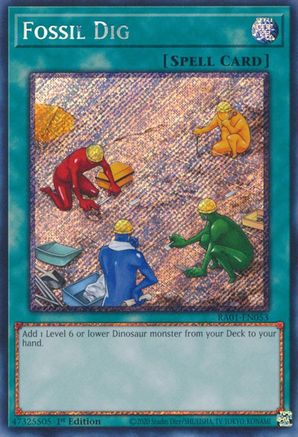 Image of Fossil Dig (Platinum Secret Rare) (RA01-EN053) - 25th Anniversary Rarity Collection 1st Edition