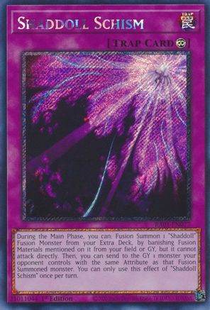 Image of Shaddoll Schism (Platinum Secret Rare) (RA01-EN077) - 25th Anniversary Rarity Collection 1st Edition