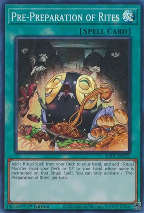 Image of Pre-Preparation of Rites (RA01-EN055) - 25th Anniversary Rarity Collection 1st Edition