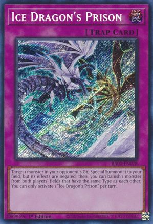 Image of Ice Dragon's Prison (Secret Rare) (RA01-EN078) - 25th Anniversary Rarity Collection 1st Edition