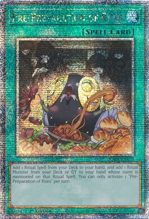 Image of Pre-Preparation of Rites (Quarter Century Secret Rare) (RA01-EN055) - 25th Anniversary Rarity Collection 1st Edition