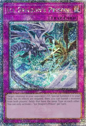 Image of Ice Dragon's Prison (Quarter Century Secret Rare) (RA01-EN078) - 25th Anniversary Rarity Collection 1st Edition