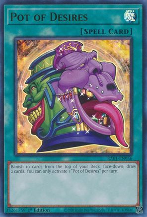 Image of Pot of Desires (UR) (RA01-EN056) - 25th Anniversary Rarity Collection 1st Edition