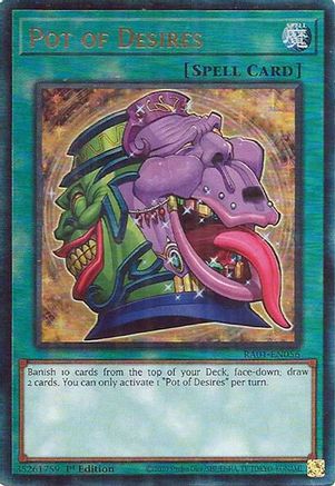 Image of Pot of Desires (PUR) (RA01-EN056) - 25th Anniversary Rarity Collection 1st Edition