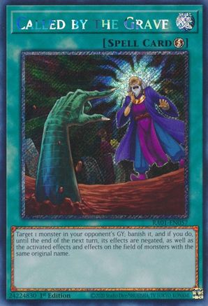 Image of Called by the Grave (Platinum Secret Rare) (RA01-EN057) - 25th Anniversary Rarity Collection 1st Edition