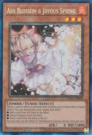 Image of Ash Blossom & Joyous Spring (PCR) (RA01-EN008) - 25th Anniversary Rarity Collection 1st Edition