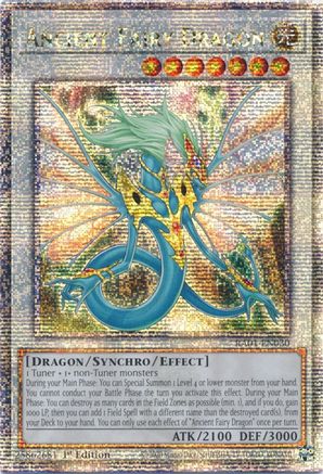 Image of Ancient Fairy Dragon (Quarter Century Secret Rare) (RA01-EN030) - 25th Anniversary Rarity Collection 1st Edition