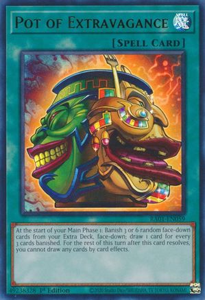 Image of Pot of Extravagance (UR) (RA01-EN059) - 25th Anniversary Rarity Collection 1st Edition