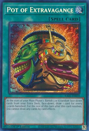 Image of Pot of Extravagance (Secret Rare) (RA01-EN059) - 25th Anniversary Rarity Collection 1st Edition