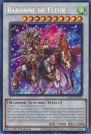 Image of Baronne de Fleur (Secret Rare) (RA01-EN034) - 25th Anniversary Rarity Collection 1st Edition