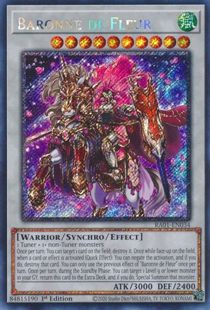 Image of Baronne de Fleur (Platinum Secret Rare) (RA01-EN034) - 25th Anniversary Rarity Collection 1st Edition