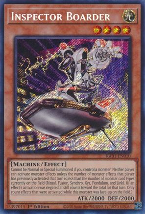 Image of Inspector Boarder (Secret Rare) (RA01-EN010) - 25th Anniversary Rarity Collection 1st Edition
