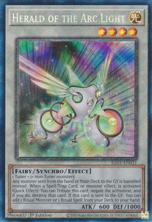 Image of Herald of the Arc Light (PCR) (RA01-EN031) - 25th Anniversary Rarity Collection 1st Edition