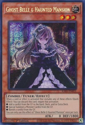 Image of Ghost Belle & Haunted Mansion (Secret Rare) (RA01-EN011) - 25th Anniversary Rarity Collection 1st Edition