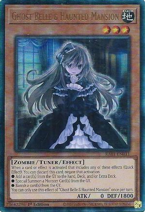 Image of Ghost Belle & Haunted Mansion (PUR) (RA01-EN011) - 25th Anniversary Rarity Collection 1st Edition