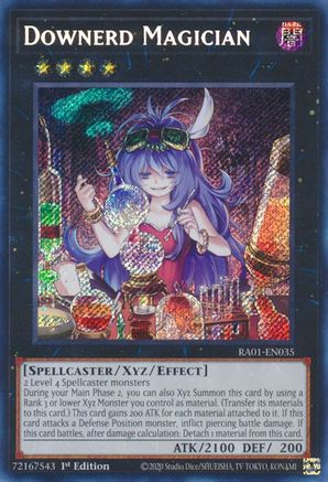 Image of Downerd Magician (Secret Rare) (RA01-EN035) - 25th Anniversary Rarity Collection 1st Edition