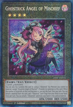 Image of Ghostrick Angel of Mischief (PCR) (RA01-EN036) - 25th Anniversary Rarity Collection 1st Edition